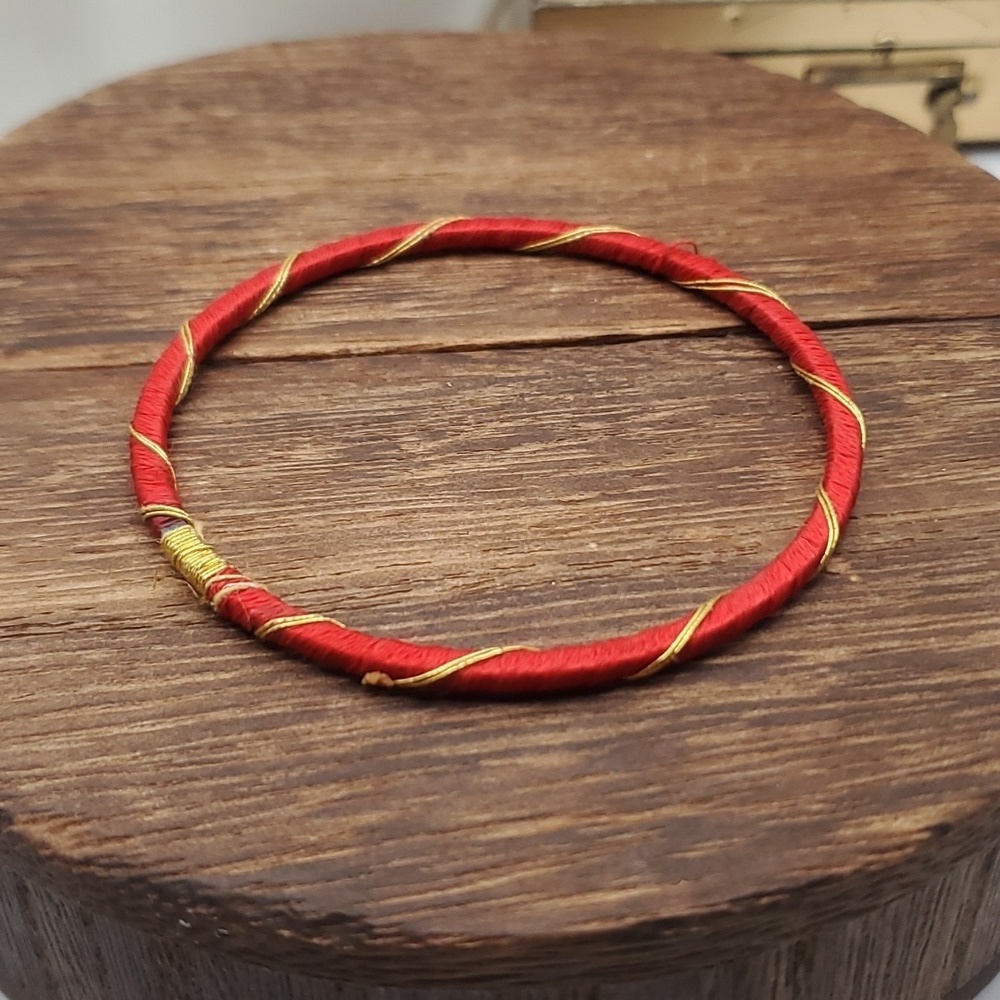 B2021‎ bollywood bridal Gypsy red Arabian lace bracelet